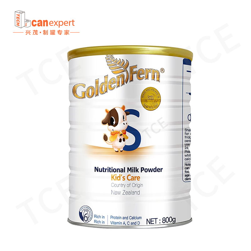 TCE-FACTORY SUPPLY FOOD GRADE METAL CAN CMYK/PMS COLOR/エンボス加工ブリキ粉ミルク缶缶