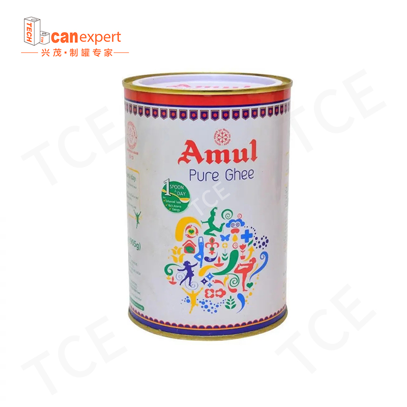 TCE-FACTORY SUPPLY FOOD GRADE METAL CAN CMYK/PMS COLOR/エンボス加工ブリキ粉ミルク缶缶